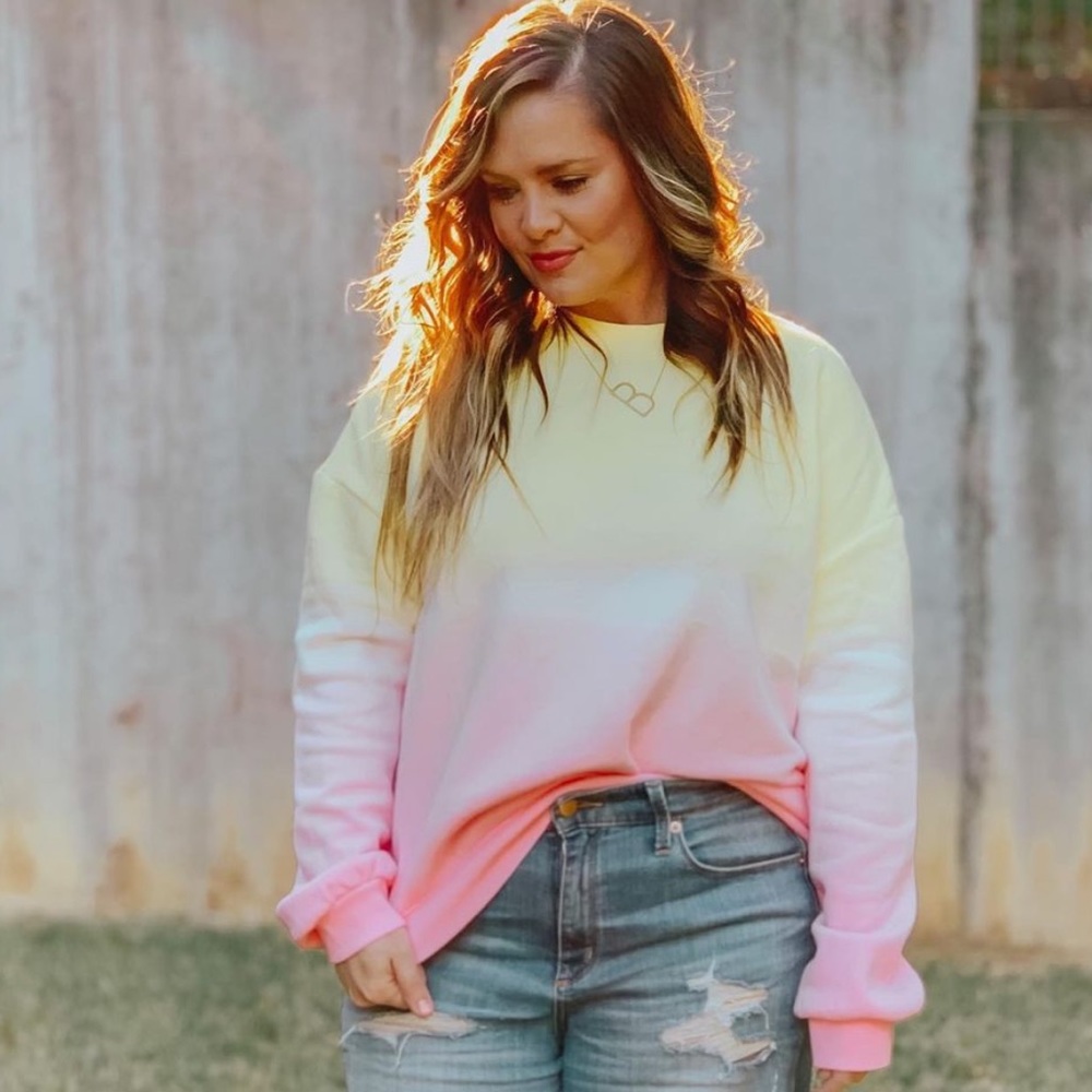Tie dye ombré sweater